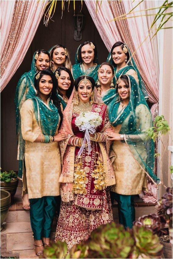 Bridesmaid Indian dress for women Bridesmaid lehenga Indian party wear bridesmaids lengha choli dupatta - Neel Creations By Saanvi