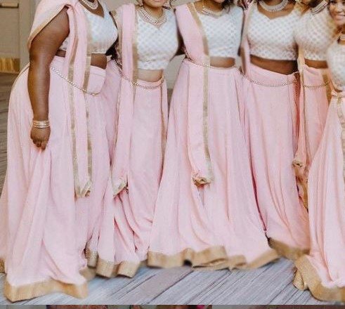 Bulk Indian Bridesmaids dresses for women for Indian Functions bridesmaid lehengas wedding dress flower girls - Neel Creations By Saanvi