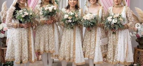 Designer suit for bridesmaids anarkali suit Punjabi suit Pakistani suit Indian Pakistani wedding bridesmaids dress bridal outfit - Neel Creations By Saanvi