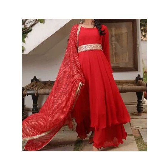 Buy Wine And Pink Designer Lehenga Style Suit | Designer Salwar Suits