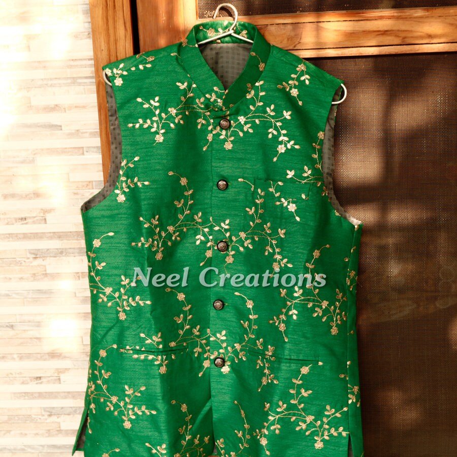 Royal Men's Silk Blend Ethnic Bundi Nehru Jacket for Festive and Fusion Wear  (44, Maroon) - Walmart.com