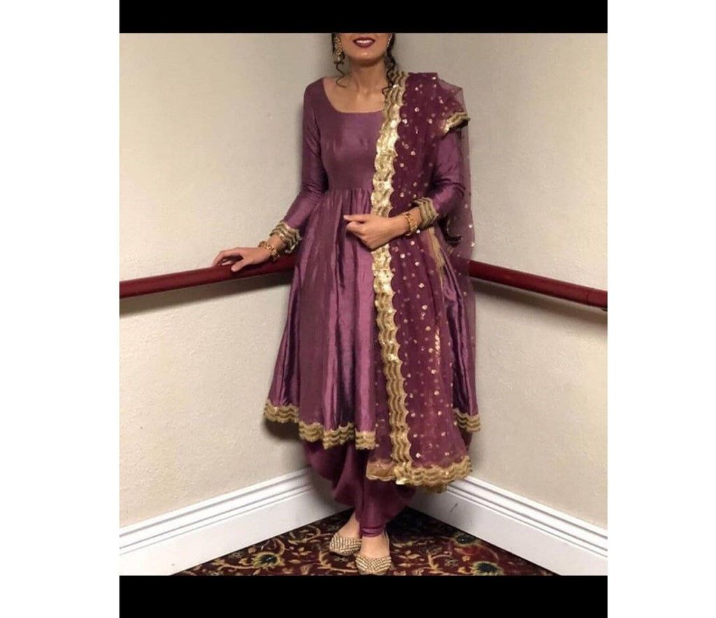 SKZ Indian dress suit designer party wear Indian Flared dress with salwar - Neel Creations By Saanvi